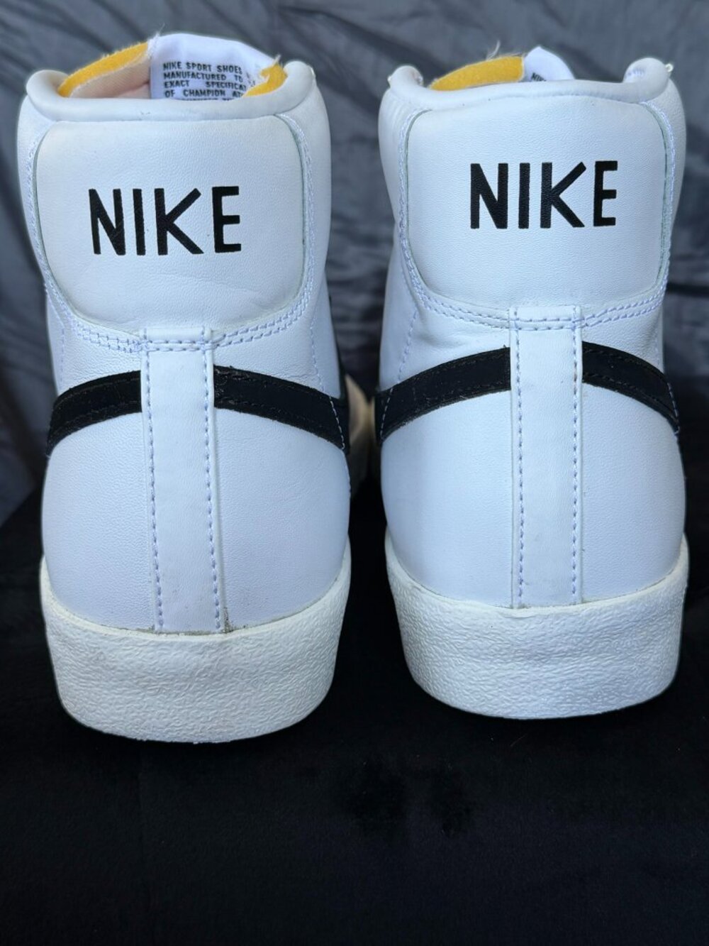 Nike White & Black High-Top Sneakers - Picture 4 of 12